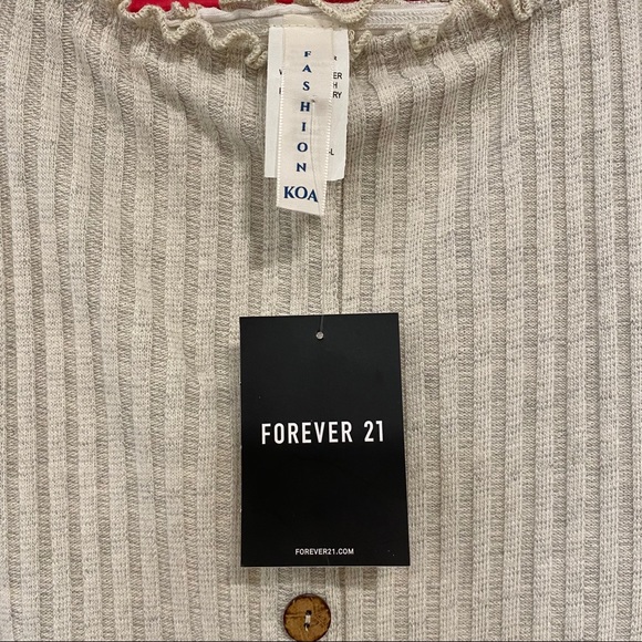 New Forever 21 off shoulder dress. Oatmeal, Small. - Picture 5 of 6